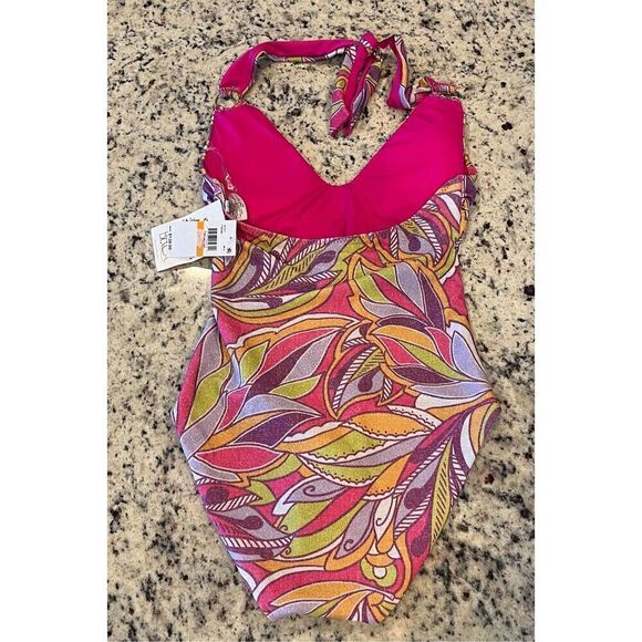 Becca by Rebecca Virtue Psychedelica Nina U-Neck One-Piece - Picture 3 of 6